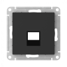 Лицевая панель для розетки компьютерной RJ45 Keystone, Карбон, AtlasDesign SE ATN001084