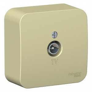 Розетка О/У телевизионная TV простая, Бежевый, Blanca SE BLNTA000017