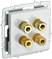 Аудиорозетка, Белый, Brite IEK BR-S40-K01