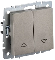 Выключатель жалюзи, Шампань, Brite IEK BR-V15-0-10-K37