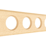 Рамка 4 местная деревянная (внутренний монт.), прямоугольник, Без тонировки, Лахта ТМ МезонинЪ GE70864-00