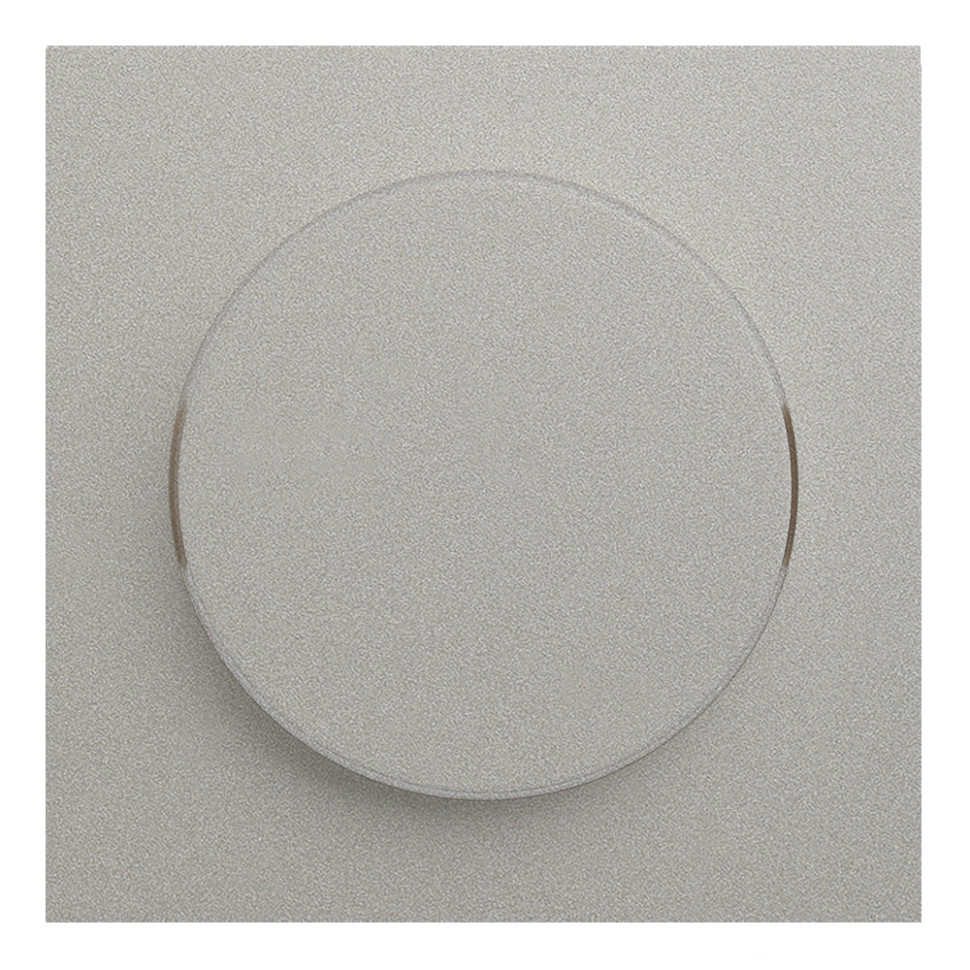 Лицевая панель для поворотного диммера, Платина, Rikkett 35721 PL