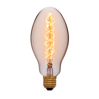Ретро лампа накаливания E75 F5 40Вт Е27, золотистая Sun Lumen 052-054