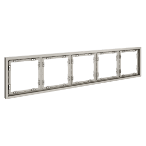 Рамка 5 местная, пластик, Кашемир, Voltum S70 VLS100503