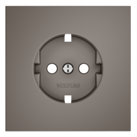 Лицевая панель для розетки с З/К, Капучино, S70 Voltum VLS000614