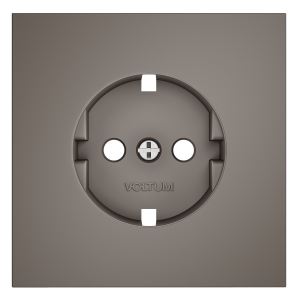 Лицевая панель для розетки с З/К, Капучино, S70 Voltum VLS000614