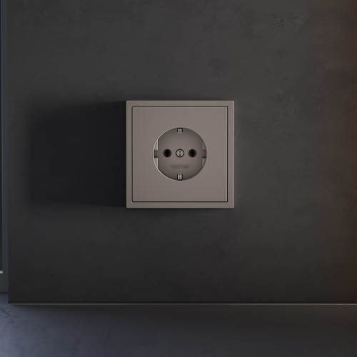 Лицевая панель для розетки с З/К, Капучино, S70 Voltum VLS000614