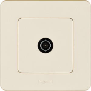Розетка телевизионная TV проходная, слоновая кость, INSPIRIA Legrand 673861