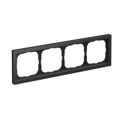 Рамка 4 местная, металл, Оникс, ArtGallery SE GAL312304