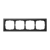 Рамка 4 местная, металл, Оникс, ArtGallery SE GAL312304