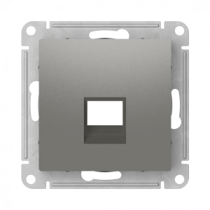 Лицевая панель для розетки компьютерной RJ45 Keystone, Сталь, AtlasDesign SE ATN000984