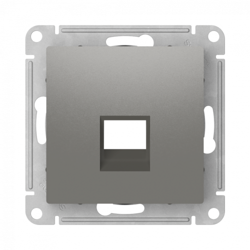 Лицевая панель для розетки компьютерной RJ45 Keystone, Сталь, AtlasDesign SE ATN000984