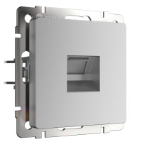 Розетка компьютерная RJ45 Cat. 5e, Серебрянный, Werkel W1181006 
