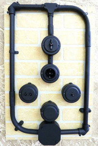 Распаечная коробка D95, металл, Чёрный муар, Petrucci SBM112MR