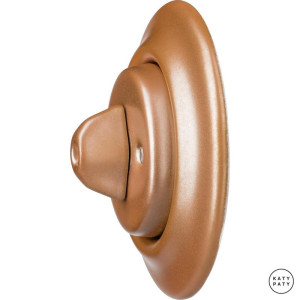 Выключатель поворотный 1 кл. перекрестный, медь матовая, Katy Paty CUG7