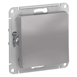 Выключатель 1 кл., 2-полюсный 10А, Алюминий, AtlasDesign SE ATN000321