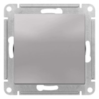 Выключатель 1 кл., 2-полюсный 10А, Алюминий, AtlasDesign SE ATN000321