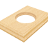 Рамка 1 местная деревянная (внутренний монт.), прямоугольник, Бук натуральный, Лахта ТМ МезонинЪ GE70861-25
