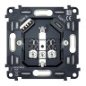 Механизм розетки с З/К и USB зарядкой А+С, Quant Ambrella Volt VM160