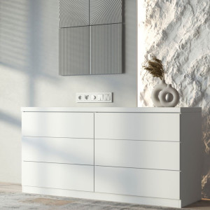 Рамка 5 местная пластик, Белый матовый, Slab Werkel W0052961