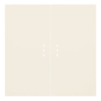 Лицевая панель выключателя 2 кл. перекрестного с подсветкой, Кремовый сатин, Rikett 35615 MC