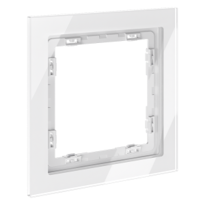 Рамка 1 местная, стекло, Белый, Voltum S70 VLS110101