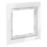Рамка 1 местная, стекло, Белый, Voltum S70 VLS110101