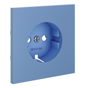 Лицевая панель для розетки с З/К, Деним, S70 Voltum VLS000615