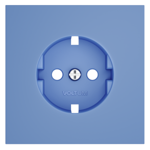 Лицевая панель для розетки с З/К, Деним, S70 Voltum VLS000615