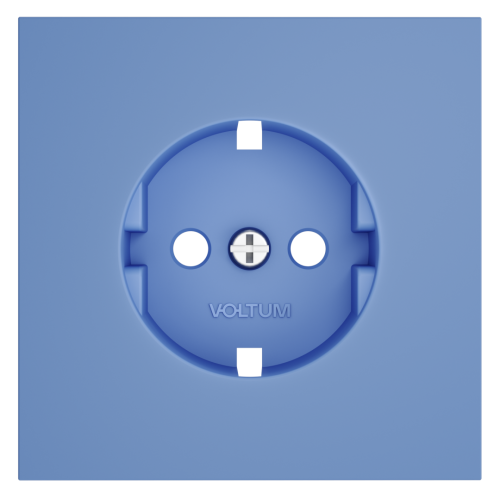 Лицевая панель для розетки с З/К, Деним, S70 Voltum VLS000615