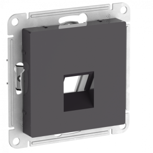 Лицевая панель для розетки компьютерной RJ45 Keystone, Базальт, AtlasDesign SE ATN001484