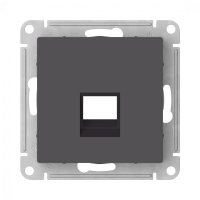 Лицевая панель для розетки компьютерной RJ45 Keystone, Базальт, AtlasDesign SE ATN001484