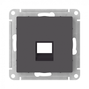 Лицевая панель для розетки компьютерной RJ45 Keystone, Базальт, AtlasDesign SE ATN001484