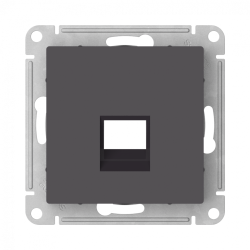 Лицевая панель для розетки компьютерной RJ45 Keystone, Базальт, AtlasDesign SE ATN001484