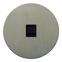 Розетка компьютерная RJ45 (внутренний монт.), Никель, Аrt Salvador EU010106