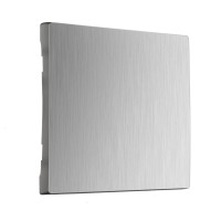 Лицевая панель выключателя 1 кл., Серебряный рифленый, Werkel W1119009