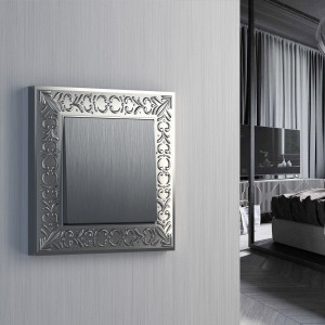 Лицевая панель выключателя 1 кл., Серебряный рифленый, Werkel W1119009