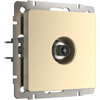 Розетка телевизионная TV оконечная, Шампань, Werkel W1183011