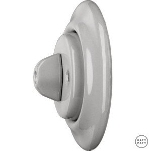 Выключатель поворотный 1 кл. перекрестный, бетон глянцевый, Katy Paty CAG7