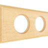 Рамка 2 местная деревянная (внутренний монт.), прямоугольник, Бук натуральный, Лахта ТМ МезонинЪ GE70862-25