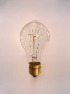 Лампа накаливания Эдисона A19 R 60Вт Е27, золотистая Loft&Wood A19R-60W