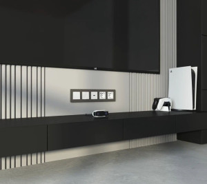 Рамка 5 местная пластик, Бронза матовый, Slab Werkel W0052963