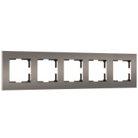Рамка 5 местная пластик, Бронза матовый, Slab Werkel W0052963