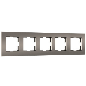 Рамка 5 местная пластик, Бронза матовый, Slab Werkel W0052963