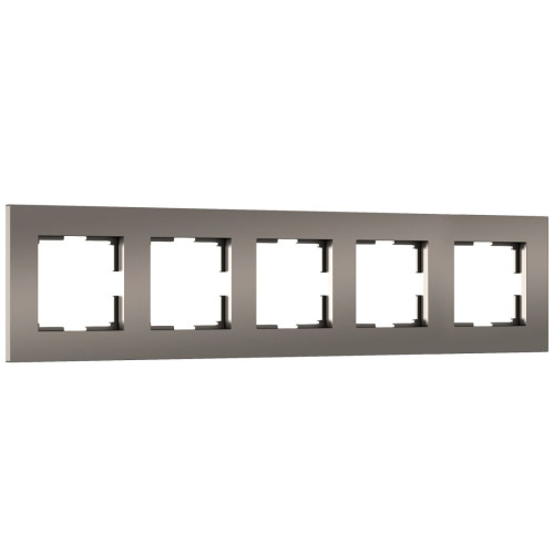 Рамка 5 местная пластик, Бронза матовый, Slab Werkel W0052963