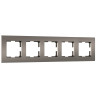 Рамка 5 местная пластик, Бронза матовый, Slab Werkel W0052963