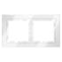 Рамка 2 местная, стекло, Белый, Voltum S70 VLS110201