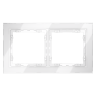 Рамка 2 местная, стекло, Белый, Voltum S70 VLS110201