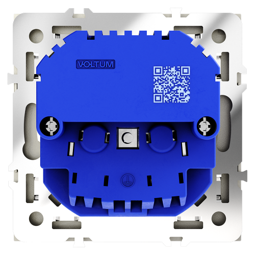 Розетка c З/К, шторками и USB зарядкой A+C, Шелк, Voltum S70 VLS040504