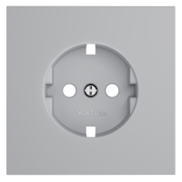 Лицевая панель для розетки с З/К, Серый, S70 Voltum VLS000616